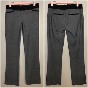 The PERFECT Gray & Black Office Siren Vintage Y2K Low Rise Bootcut Work Trousers